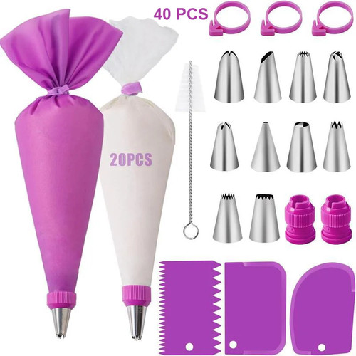 Set sacchetti punte per tubi - punte,